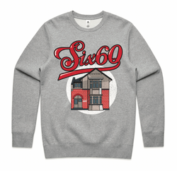 SIX60 Grey Sweater - Bubble Logo